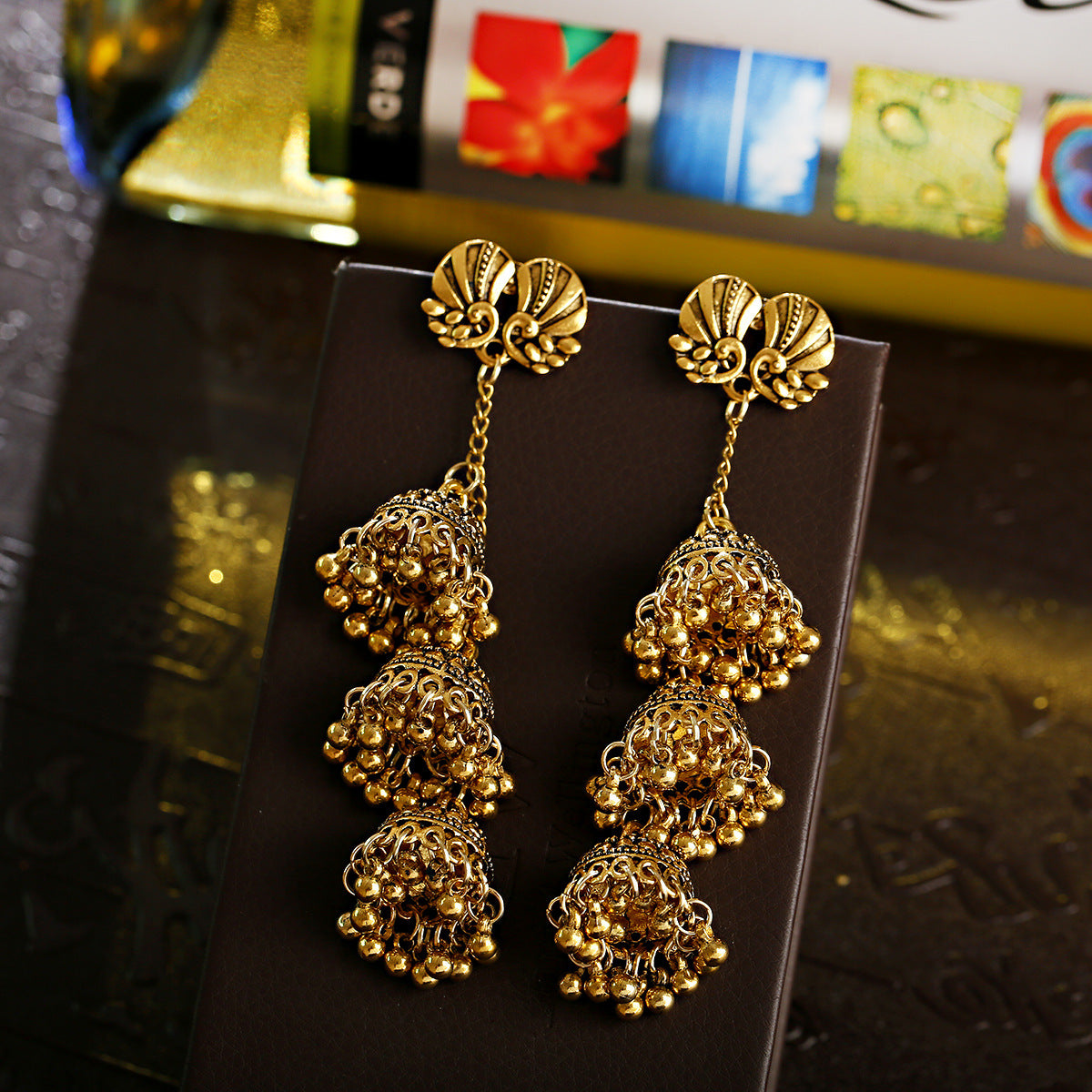 Fashion Retro Ethnic Style Tassel Earrings - FASHIONKULTUR