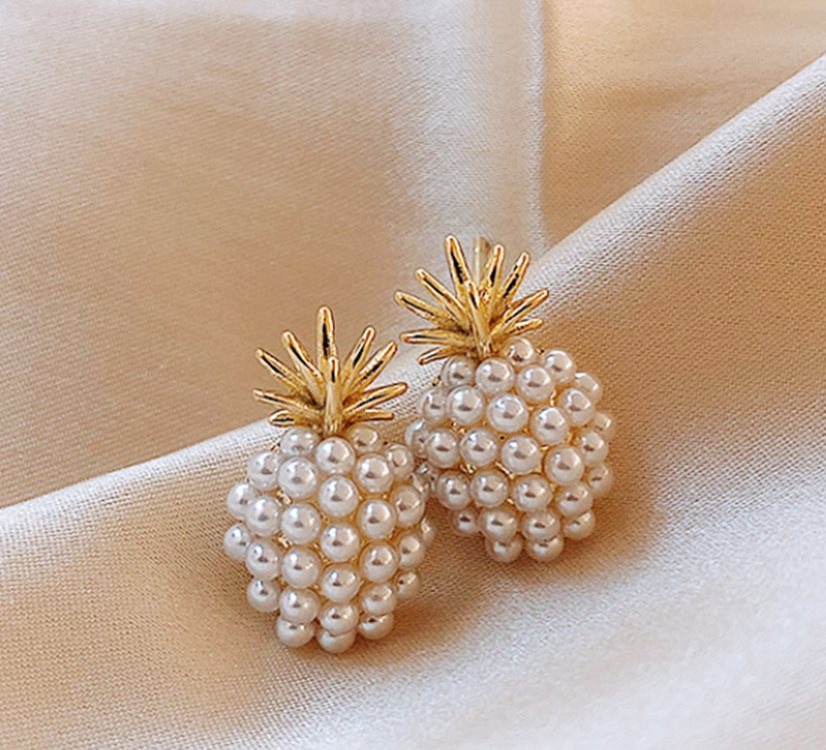 Pineapple Starfish Pearl Earrings - FASHIONKULTUR