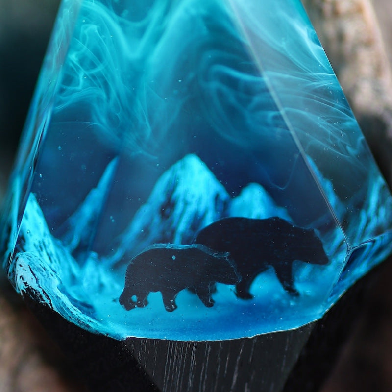 Aurora Resin Luminous Pendant Necklace - FASHIONKULTUR