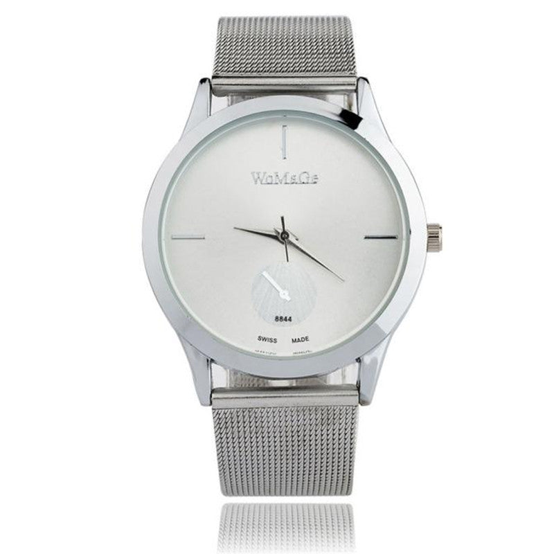 Fashion Alloy Belt Mesh Watch Unisex women's watches Minimalist Style Quartz Watch relogio feminino saat Watches for women - FASHIONKULTUR