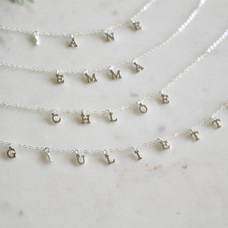 Women's Personalized Name Pendant Necklace, Necklace, Initial Chain, Friendship Gift - FASHIONKULTUR