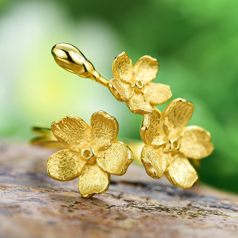 Women's Hand-Designed Forget-Me-Not Ring - FASHIONKULTUR