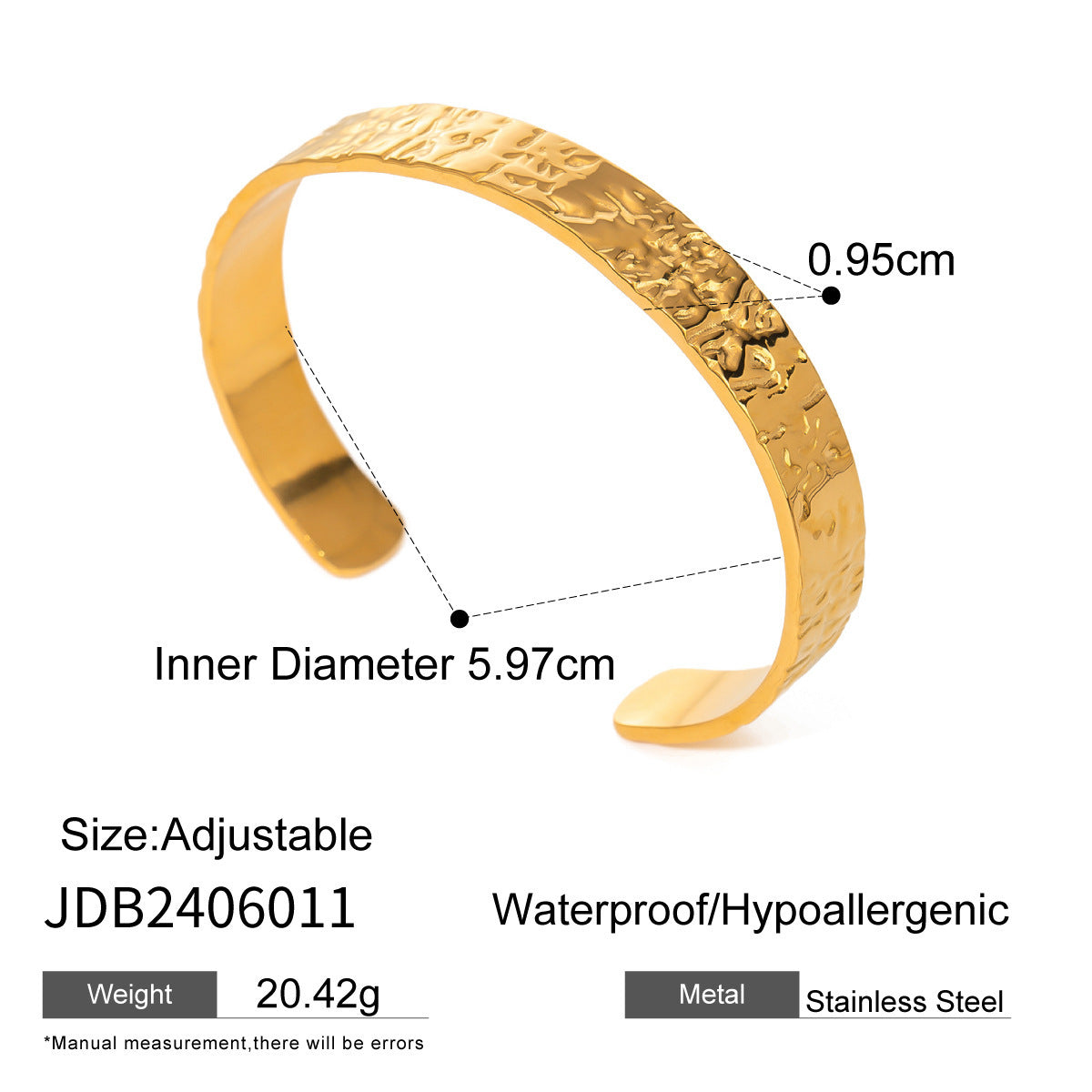 Simple All-match INS Style 18K Gold Stainless Steel Bracelet - FASHIONKULTUR