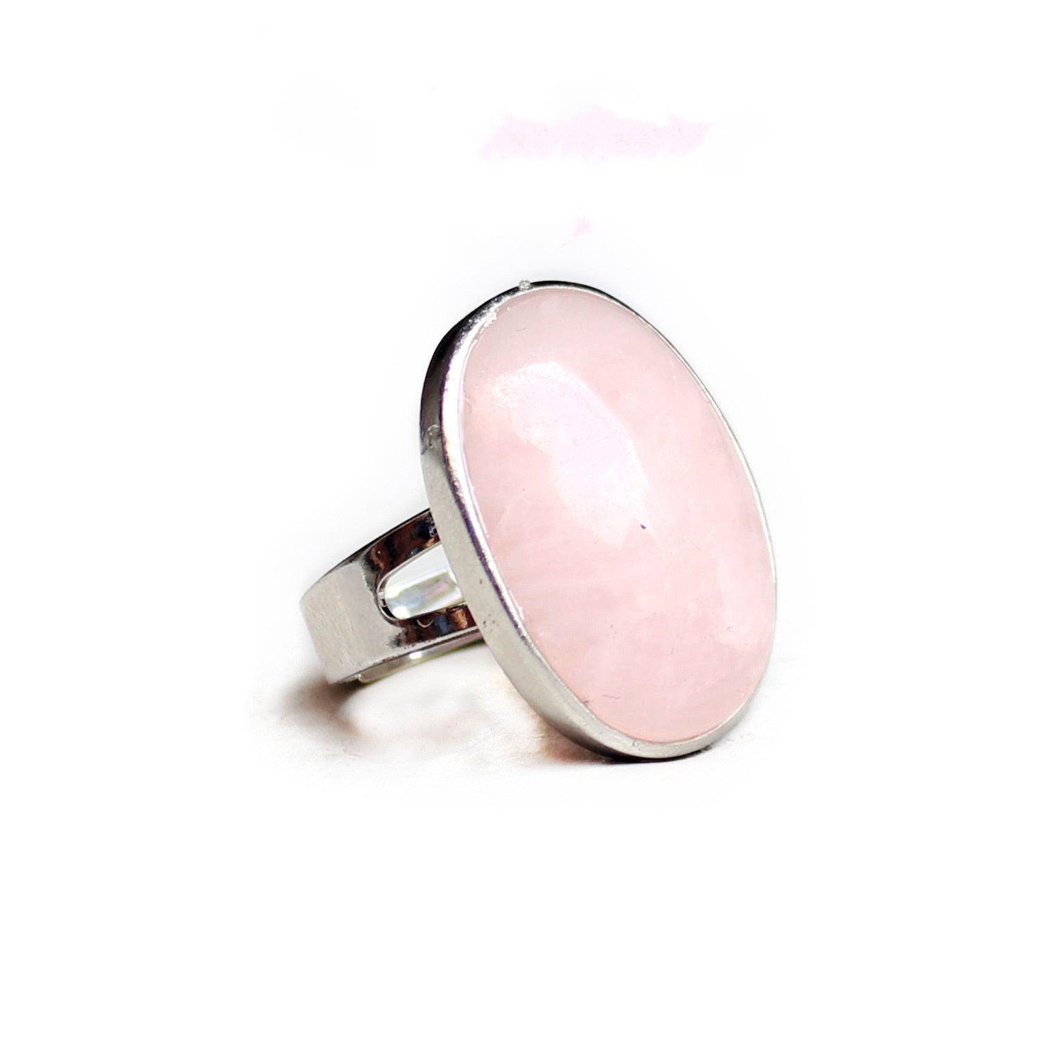 Couple men and women crystal egg oval ring - FASHIONKULTUR