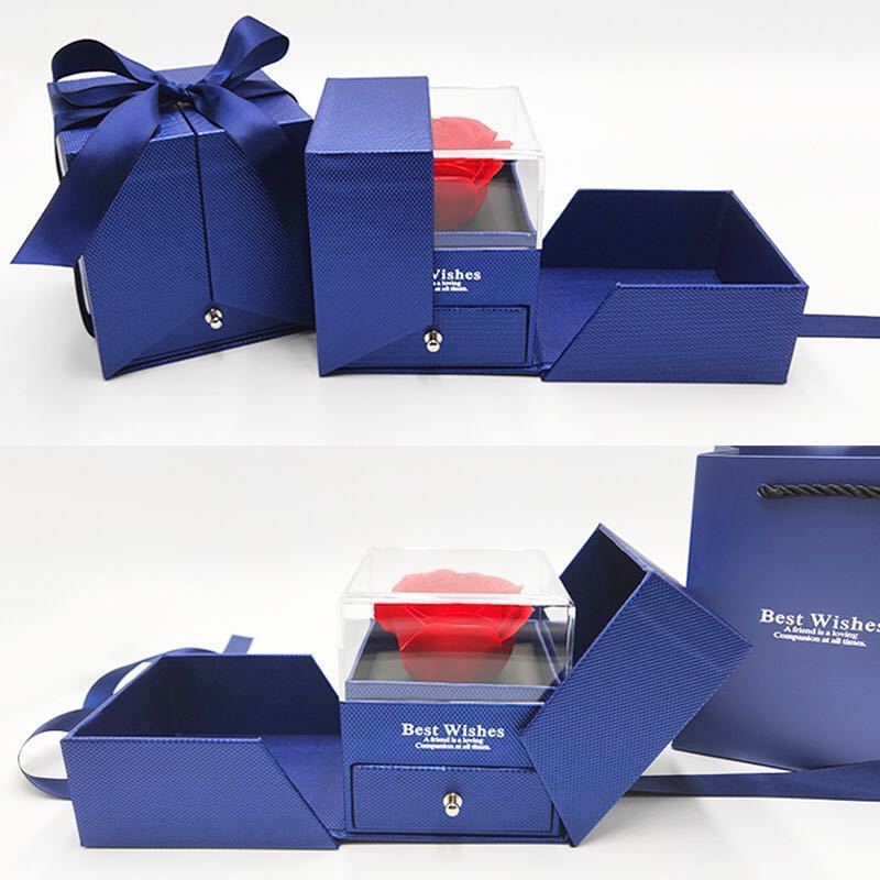 Valentine's Day Plastic Eternal Flower - FASHIONKULTUR