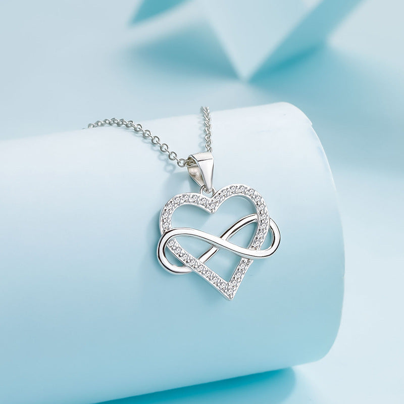 Unlimited Love Necklace Women Wrapped Love Valentine's Day Gifts All Match High-grade Can Not Be Dropped Collarbone Chain - FASHIONKULTUR