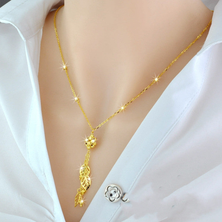 925 Sterling Silver 18K Color Gold Necklace - FASHIONKULTUR