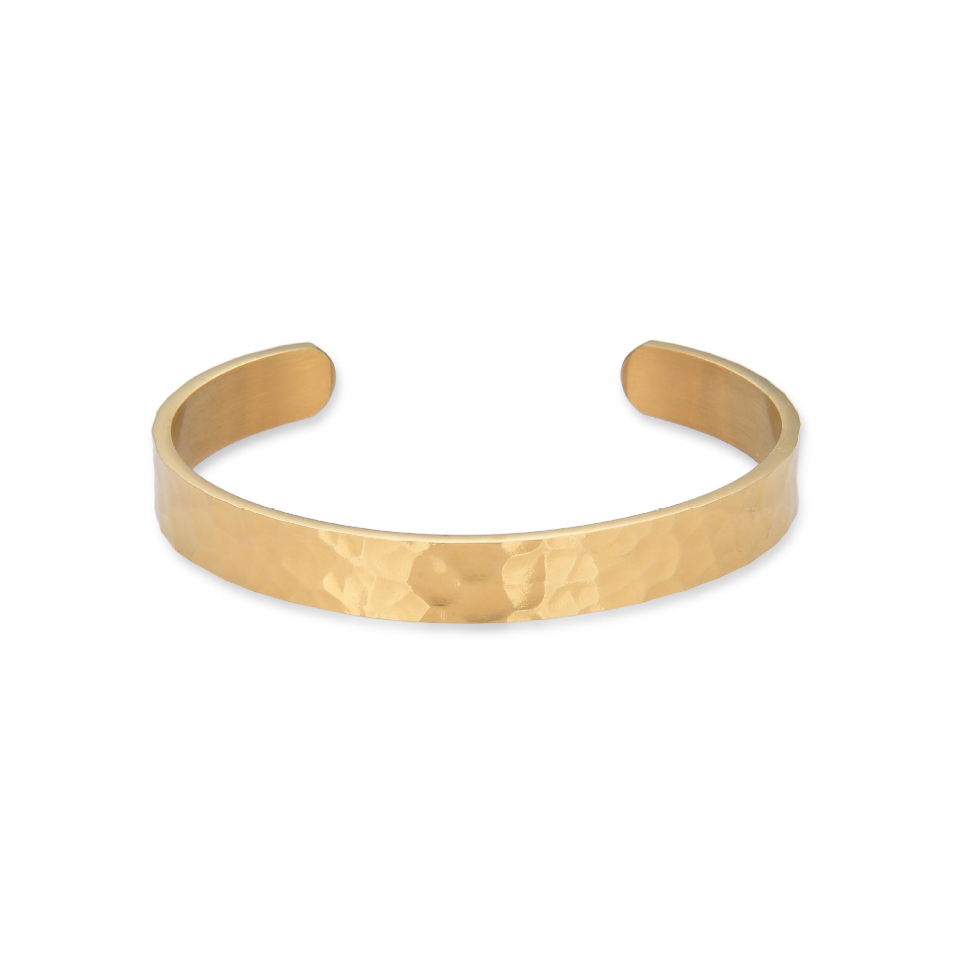 Men's Bangle Bracelet Hammered Amazon Hot Selling Stainless Steel Ornament - FASHIONKULTUR