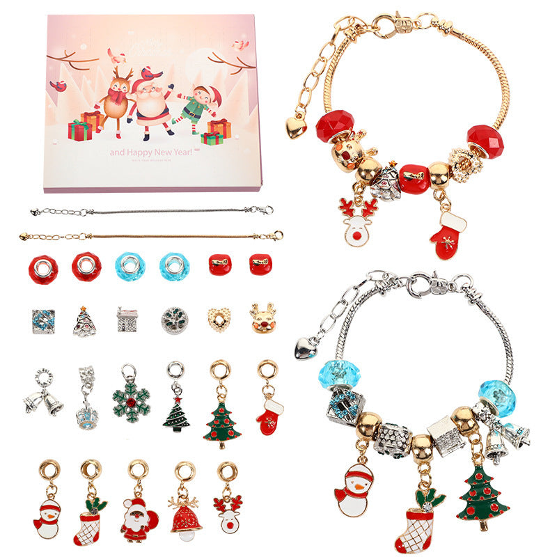 Christmas Bracelet Beads Gift Box Jewelry Set - FASHIONKULTUR