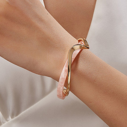 Metal White Shellfish Plate Bracelet For Women Opening Adjustable 2 Layers Design Llight Luxury Female Fashion Jewelry Gifts - FASHIONKULTUR