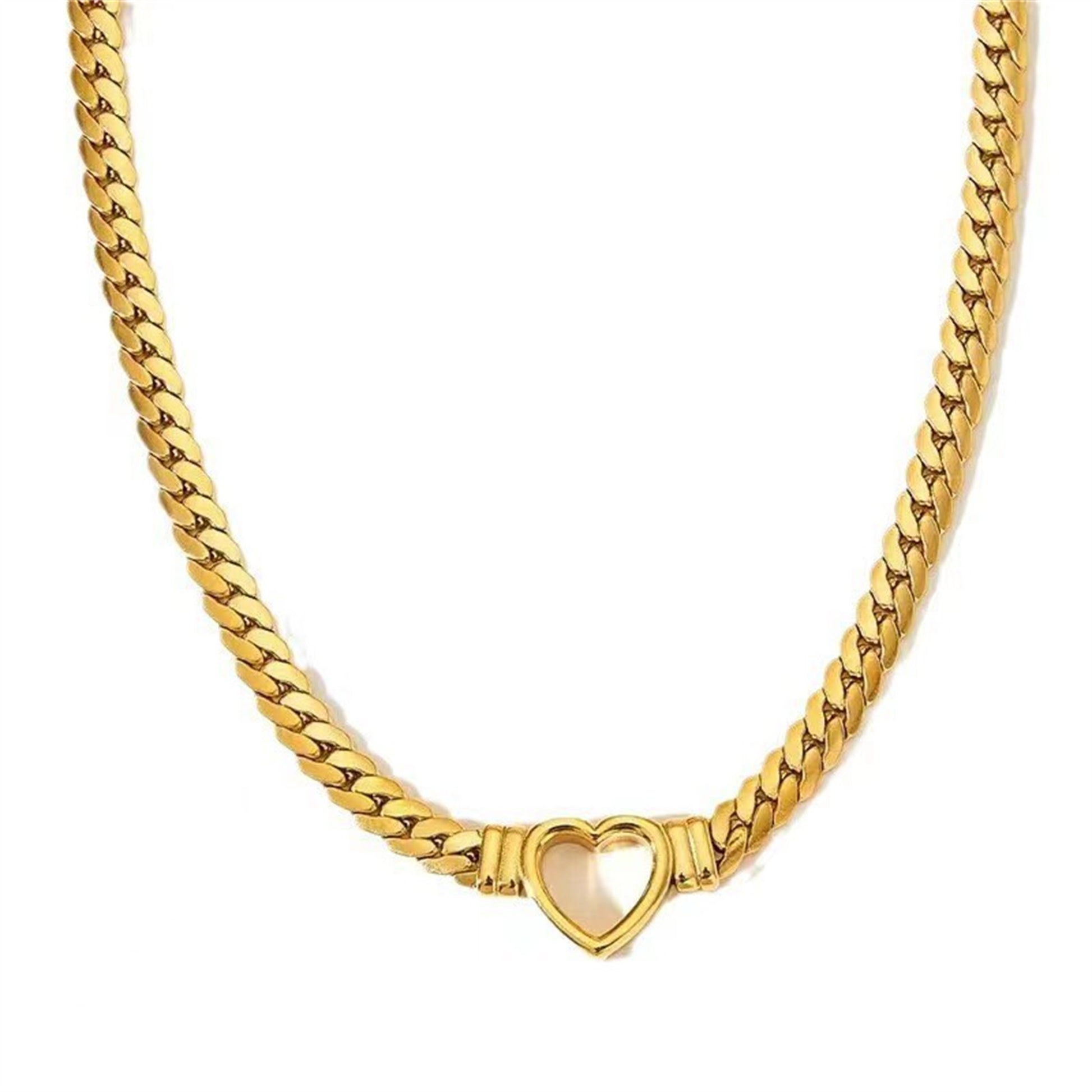 Personalized Love Chain Necklace Bracelet For Women Fashion Titanium Steel Non-fading Clavicle Chain Jewelry - FASHIONKULTUR