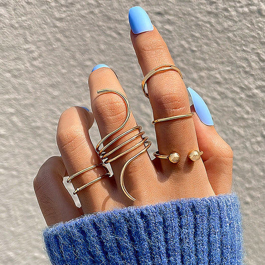 European And American Ins Cool Style Simple Retro Trendy Wave Open Ring - FASHIONKULTUR