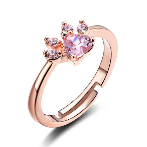 New Cat Bear Dog Paw Ring for Women Jewelry Sets - FASHIONKULTUR