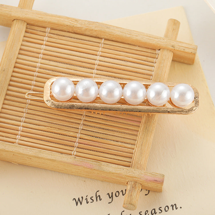 Slip-on Pearl Bow Hair Clip - FASHIONKULTUR