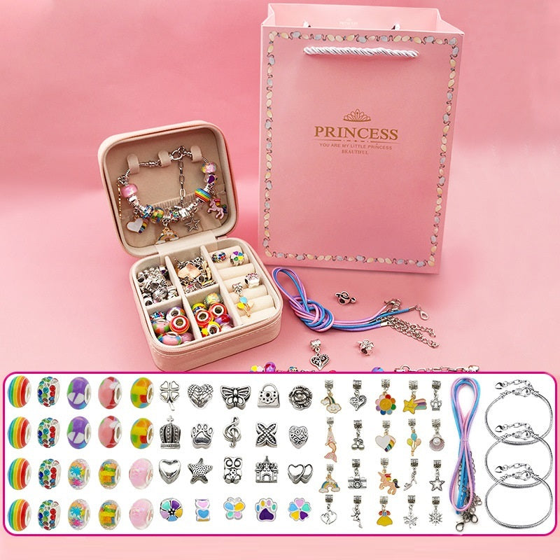 Children's Diy Handmade Beaded Bracelet Creative Jewelry Set Gift Box - FASHIONKULTUR