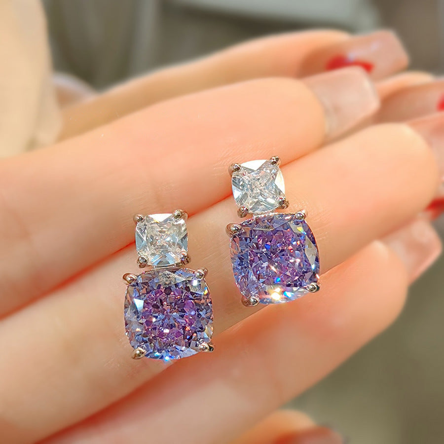 High Carbon Diamond Ice Flower Cut All-match Necklace - FASHIONKULTUR