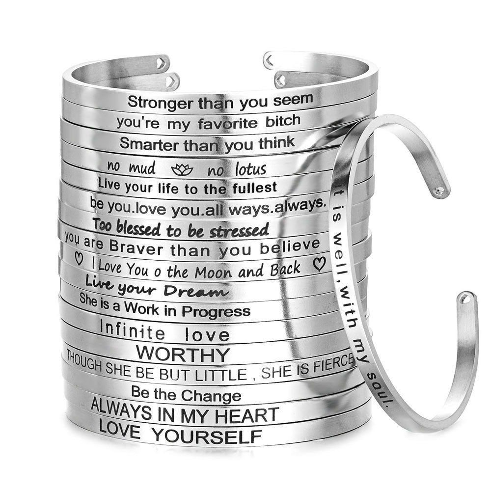Customizable Stainless Steel Bracelet - FASHIONKULTUR