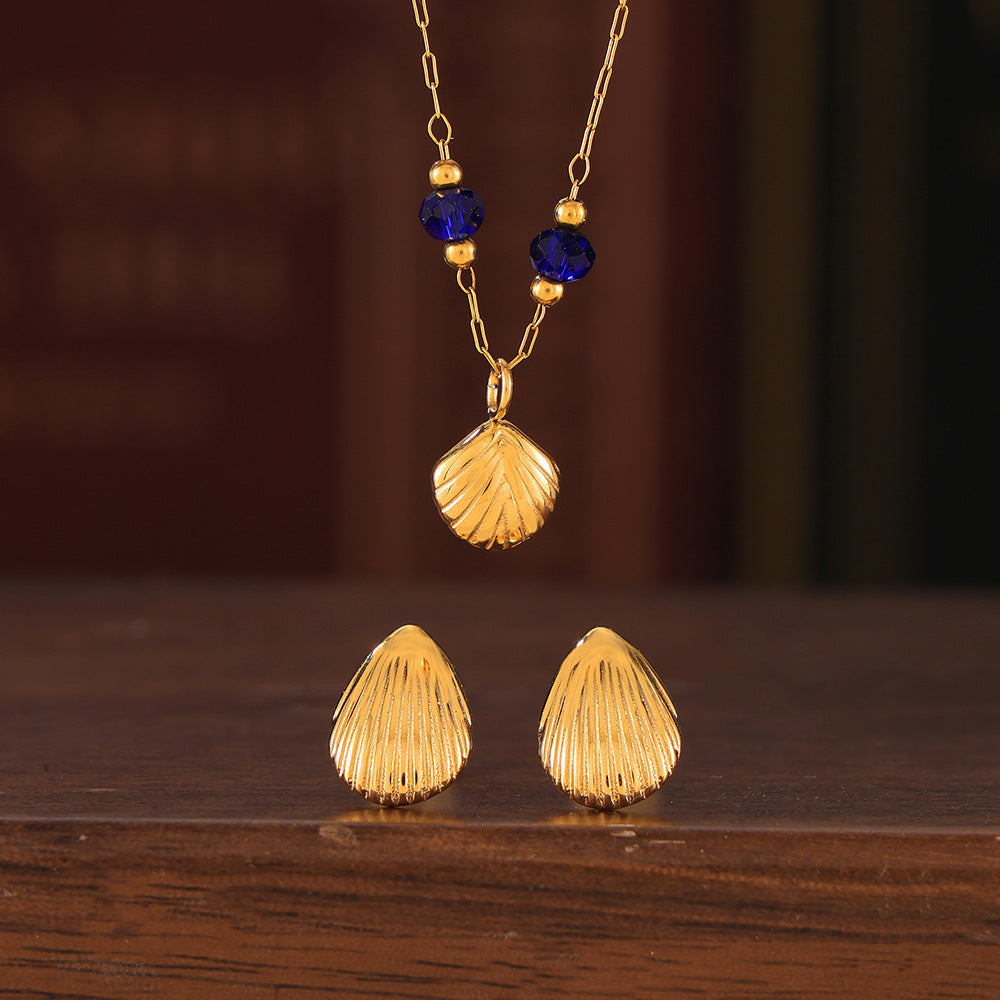 French Retro Premium Starfish Shell Pendant - FASHIONKULTUR