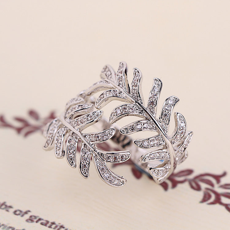 Mimosa leaves rings - FASHIONKULTUR