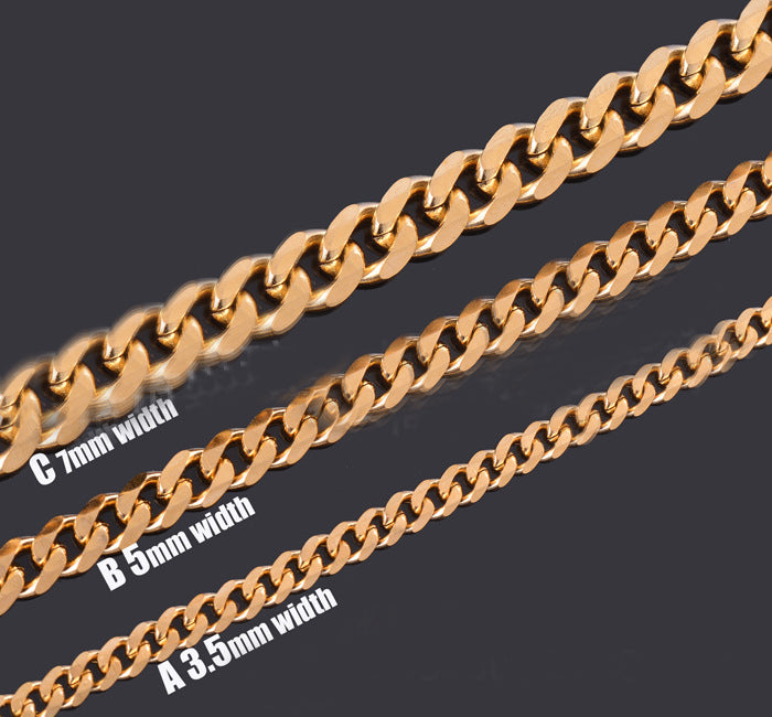 Stainless steel six-sided grinding keel chain - FASHIONKULTUR
