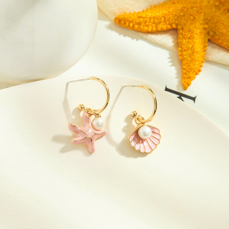 Shell pearl earrings - FASHIONKULTUR
