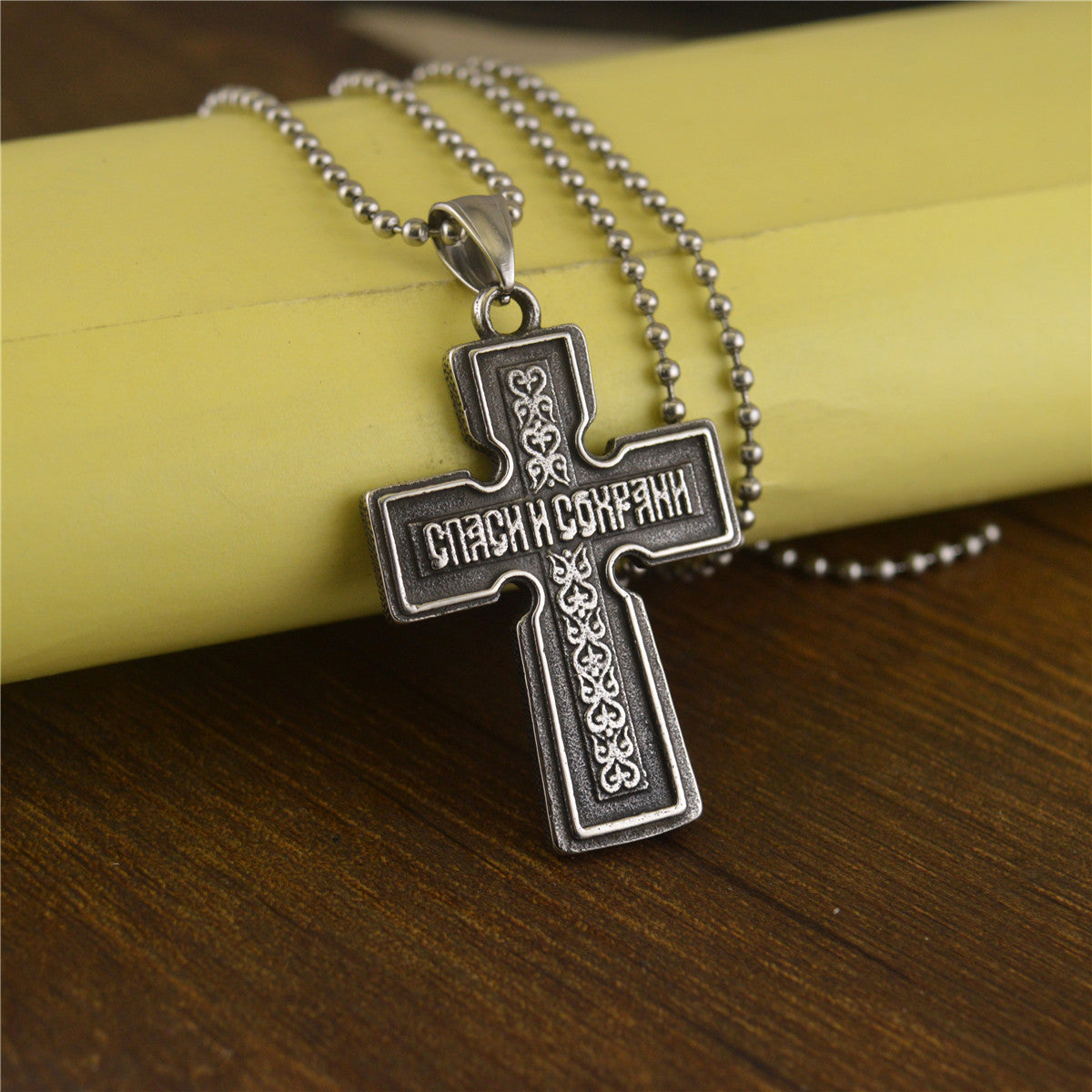 New Vintage Cross Stainless Steel Pendant - FASHIONKULTUR