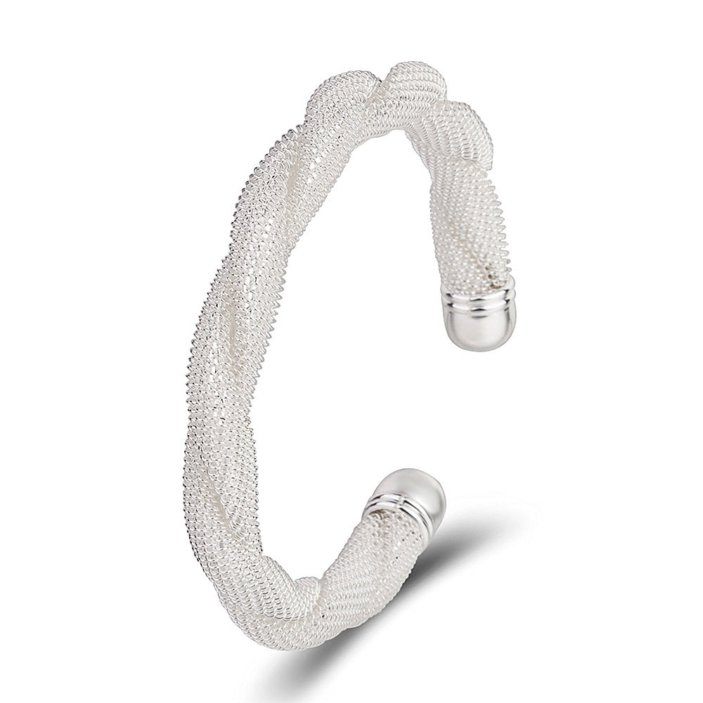 Interwoven Network Management Bracelet Silver-plated Fashion - FASHIONKULTUR