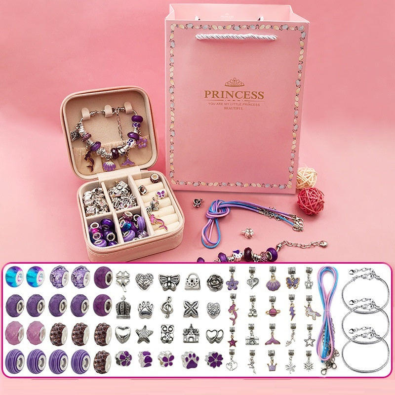Children's Diy Handmade Beaded Bracelet Creative Jewelry Set Gift Box - FASHIONKULTUR