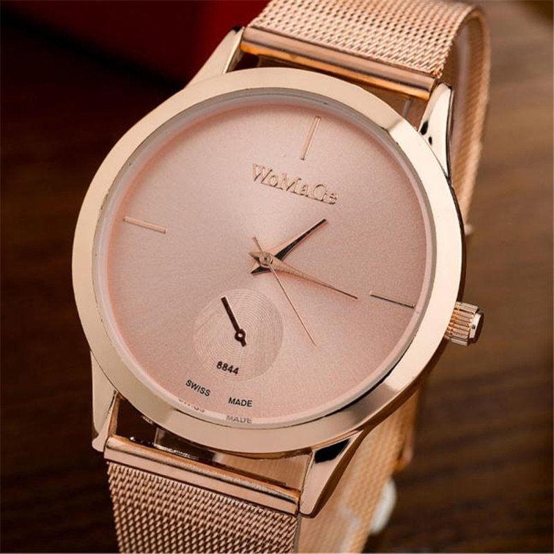 Fashion Alloy Belt Mesh Watch Unisex women's watches Minimalist Style Quartz Watch relogio feminino saat Watches for women - FASHIONKULTUR