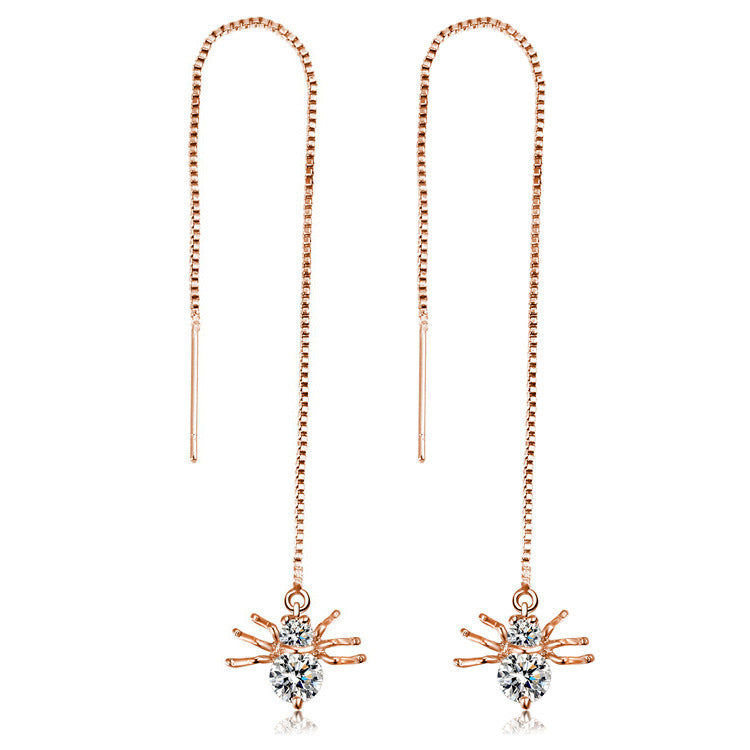 Shining Star Tassel Earrings Back Hanging Exquisite Earrings - FASHIONKULTUR