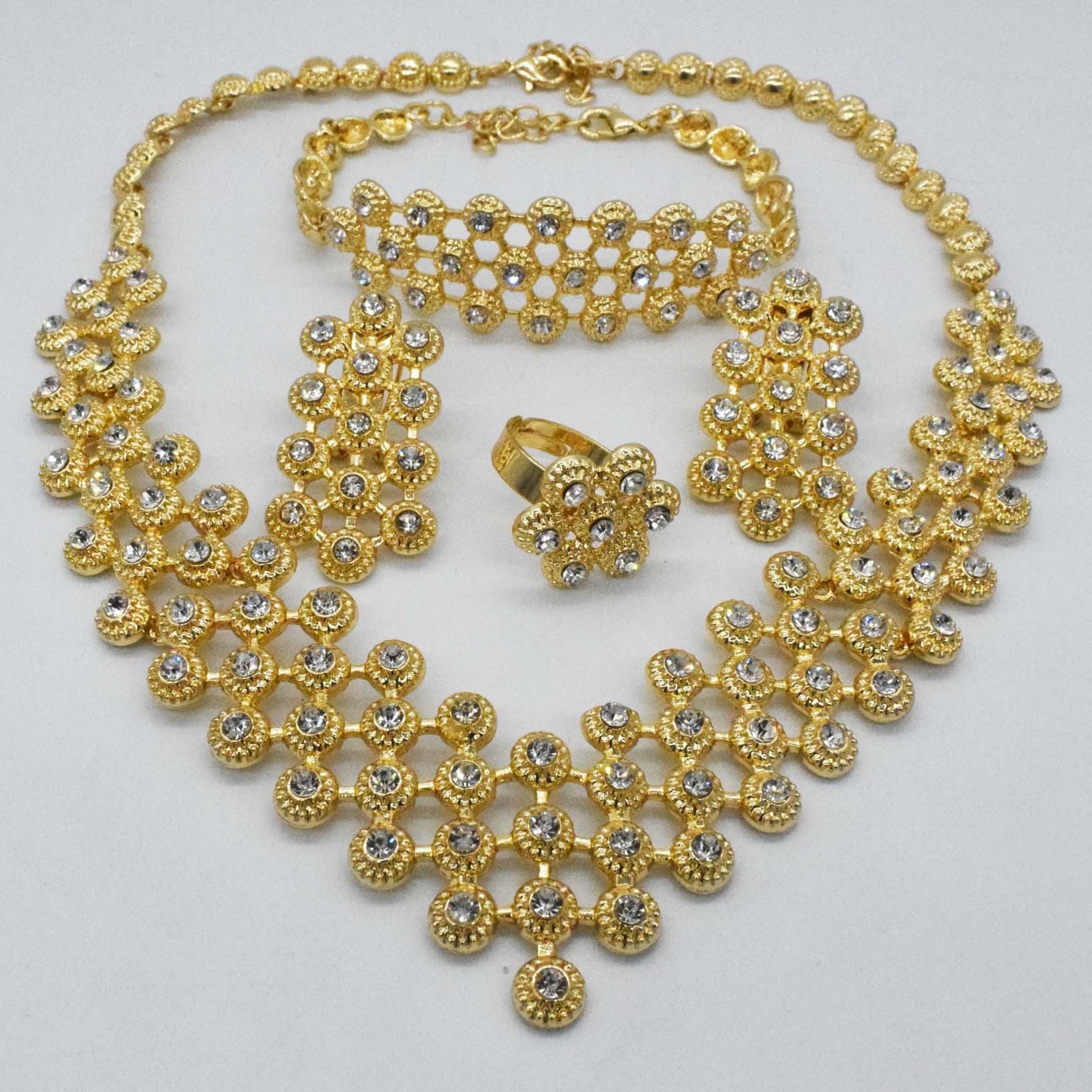 Four-piece Alloy Jewelry Set - FASHIONKULTUR