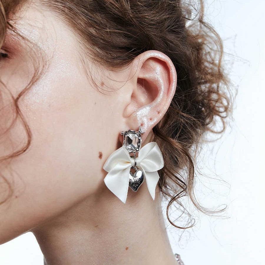 Bow Retro Sweet And High-end Earrings - FASHIONKULTUR