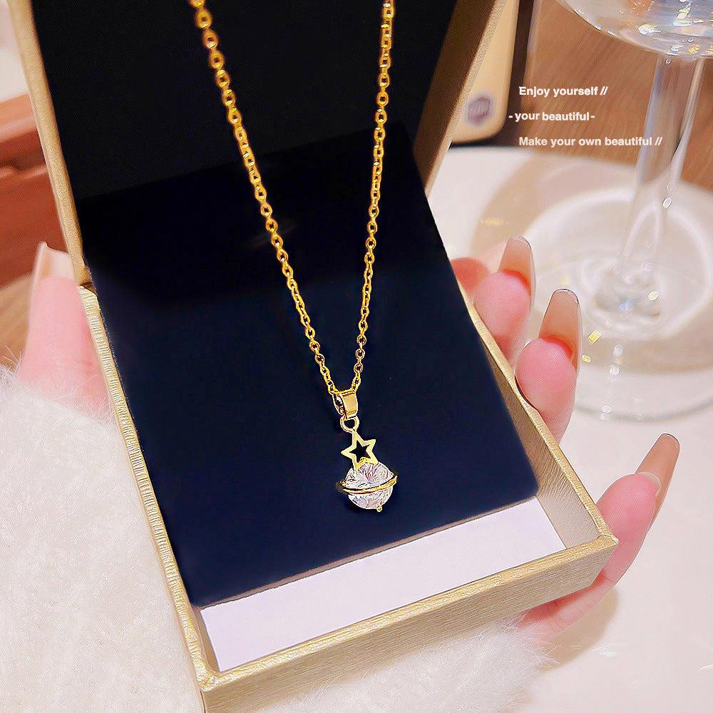 Fashion Titanium Steel Necklace Ins Advanced Sense Light Luxury Minority Design - FASHIONKULTUR