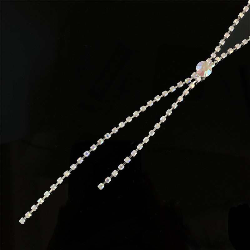 Bridal Ornament Set Wholesale Handmade Fashion Tassel Claw Chain Necklace Earrings Photography Jewelry Set - FASHIONKULTUR