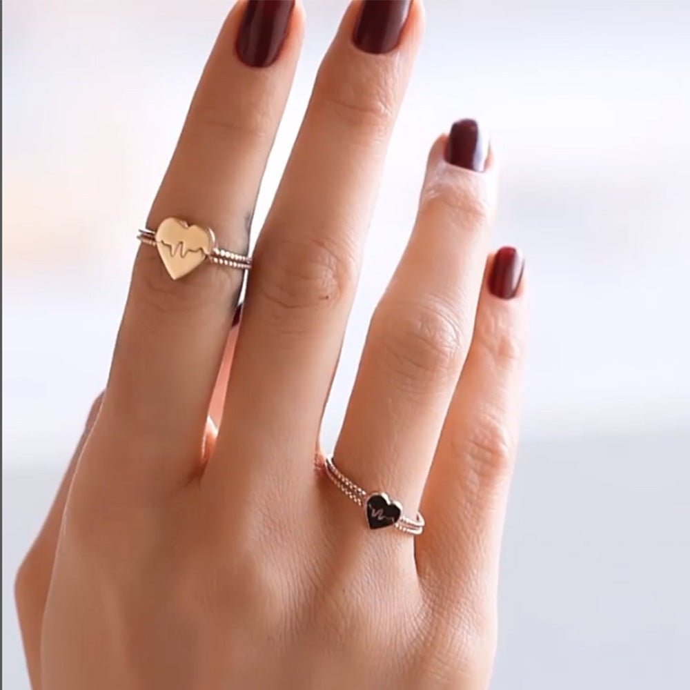 Versatile Fashion Ring Love Couples Splicing - FASHIONKULTUR
