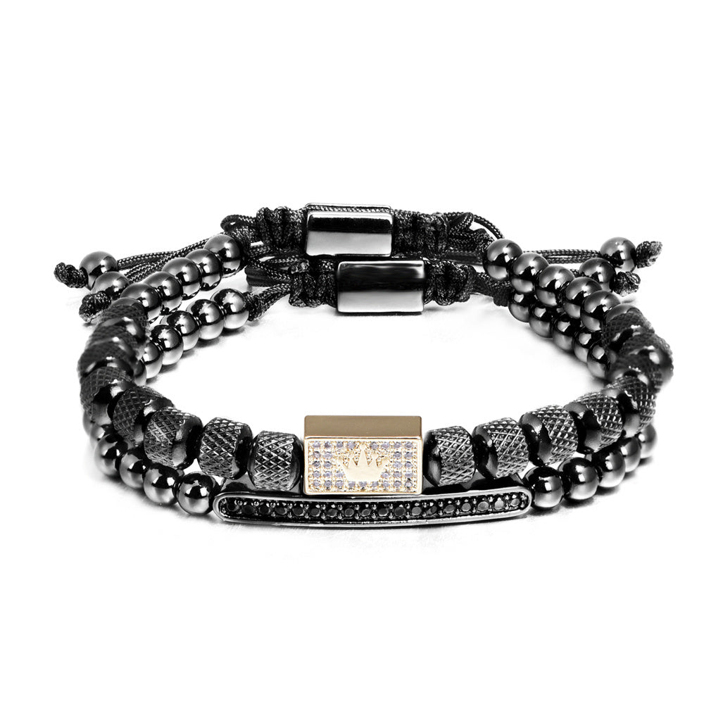 Simple Square Handmade Men's Bracelet All-match Personality - FASHIONKULTUR