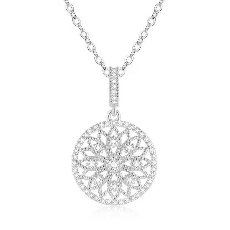 18K Gold Plated Simulation Diamond Female Pendant - FASHIONKULTUR