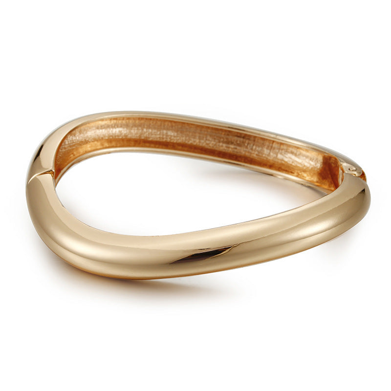 Asymmetric Simple High-grade Irregular Zinc Alloy Bracelet - FASHIONKULTUR