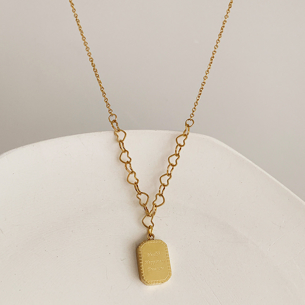Retro Niche Wild Love Clavicle Chain Necklace - FASHIONKULTUR
