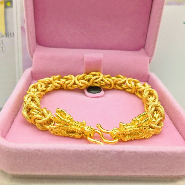 Gold bracelet for men gold plated 24K simulation jewelry bracelet - FASHIONKULTUR