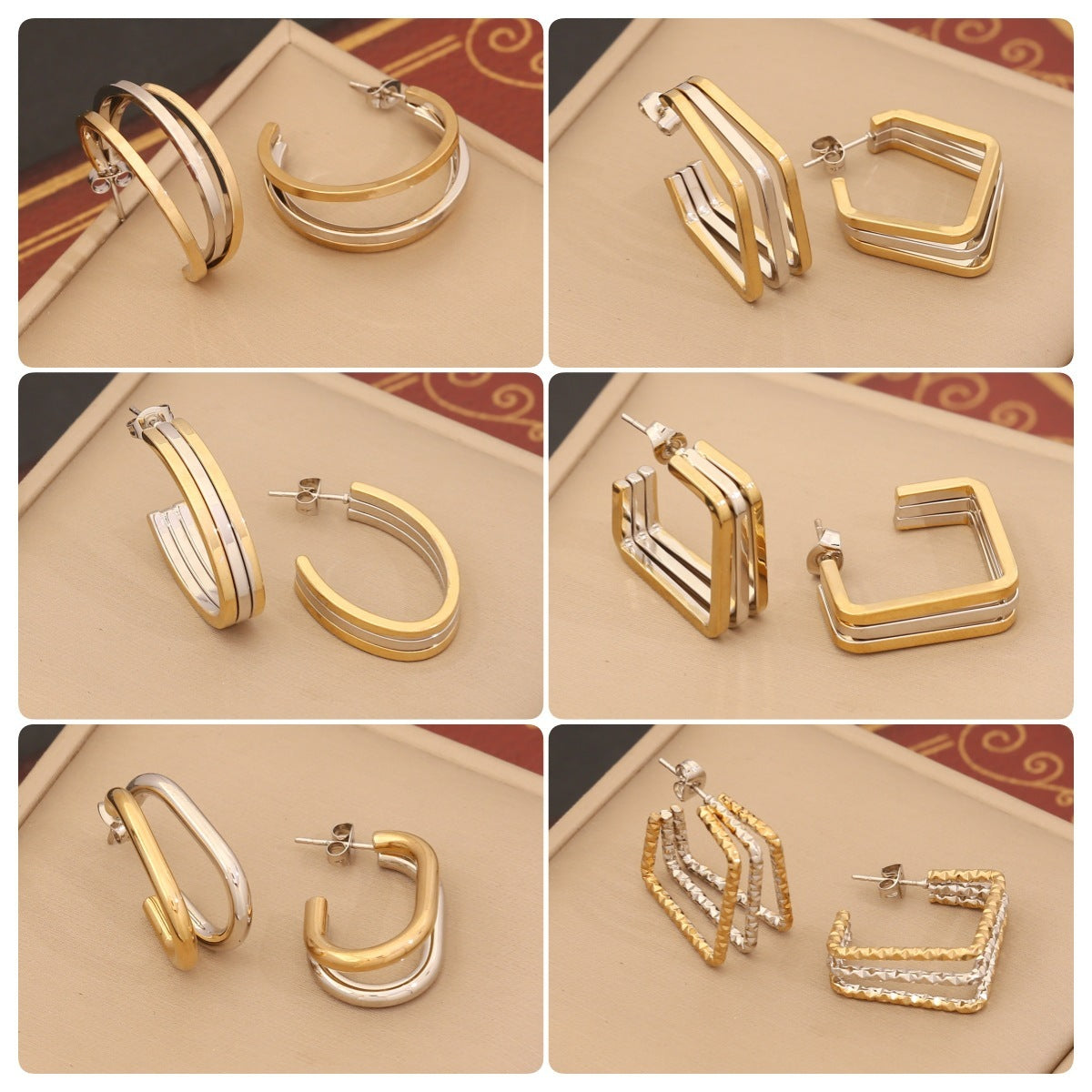 Personalized Linear Stainless Steel Earrings - FASHIONKULTUR