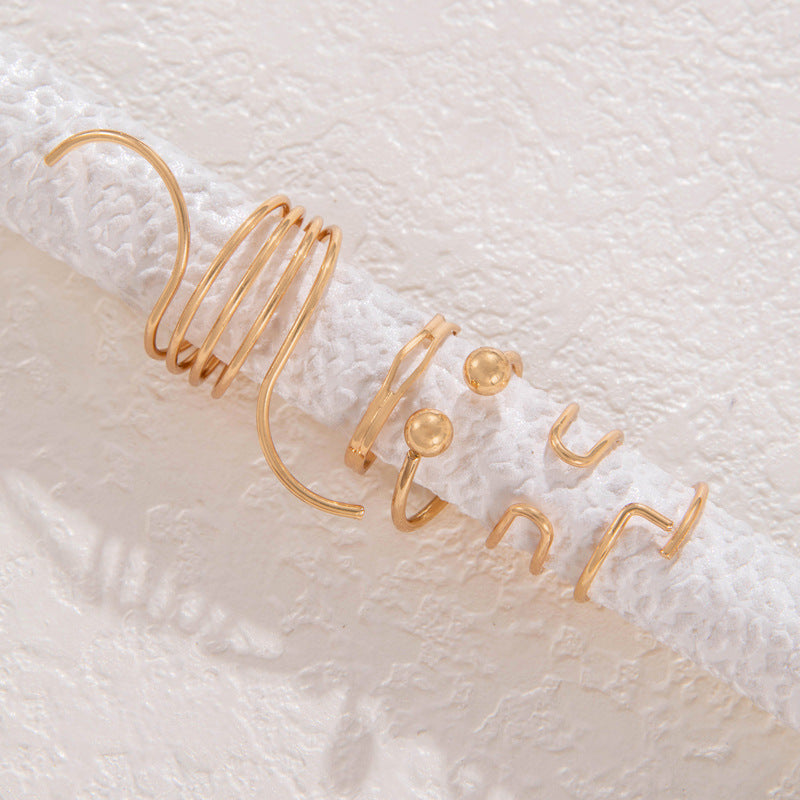 European And American Ins Cool Style Simple Retro Trendy Wave Open Ring - FASHIONKULTUR