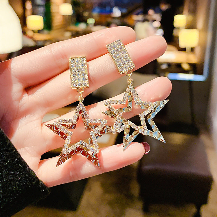 Metal high-quality earrings irregular earrings - FASHIONKULTUR