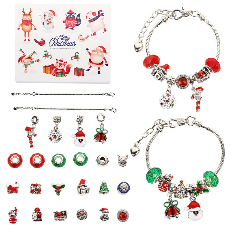 Christmas Bracelet Beads Gift Box Jewelry Set - FASHIONKULTUR