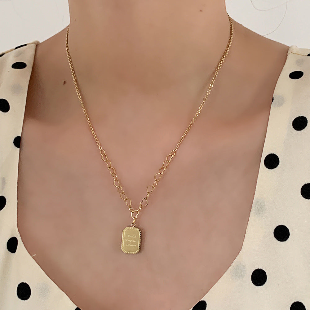 Retro Niche Wild Love Clavicle Chain Necklace - FASHIONKULTUR