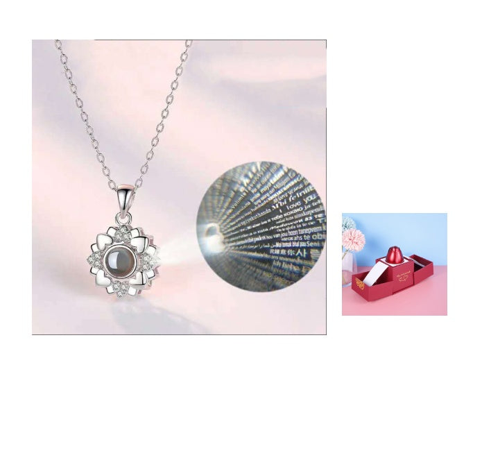 Hot Valentine's Day Gifts Metal Rose Jewelry Gift Box Necklace For Wedding Girlfriend Necklace Gifts - FASHIONKULTUR