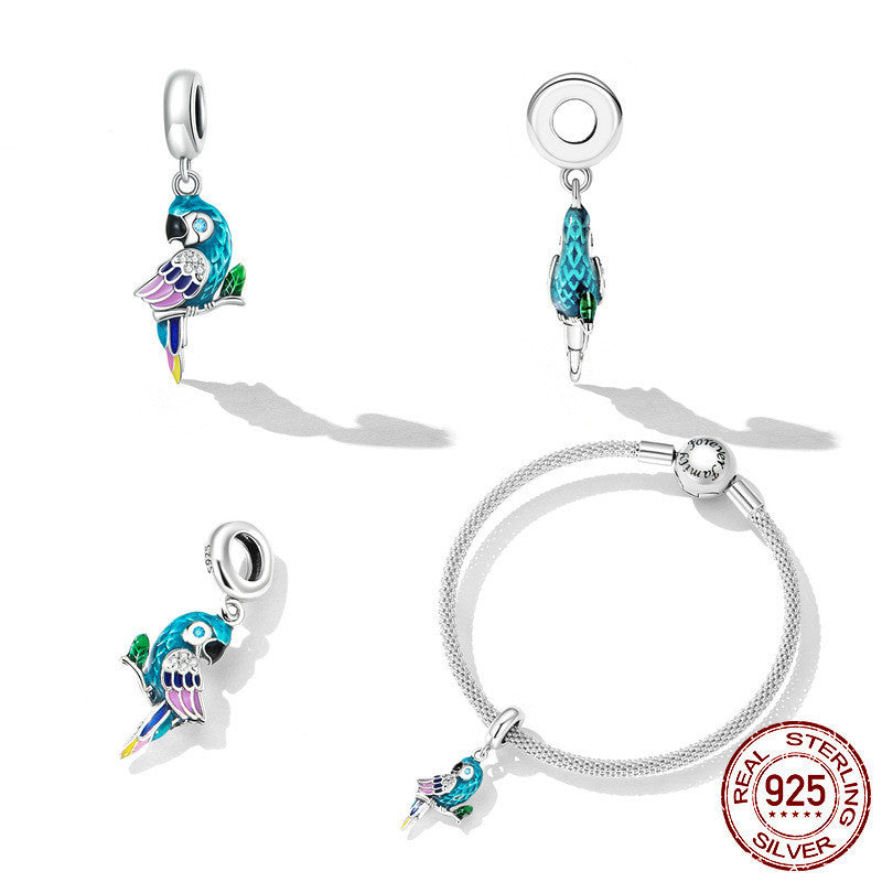 Parrot Bracelet Pendant Accessory Delicate Feather - FASHIONKULTUR