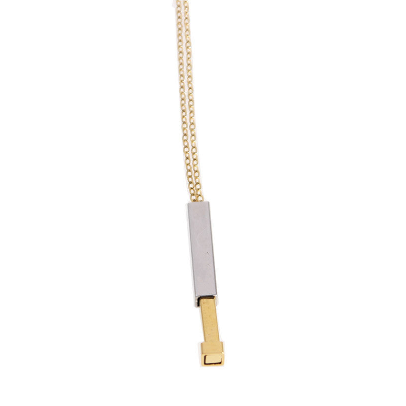 Customize Lovers Name Stainless Steel Necklace Remember Your Most Meaningful Phrase Word - FASHIONKULTUR