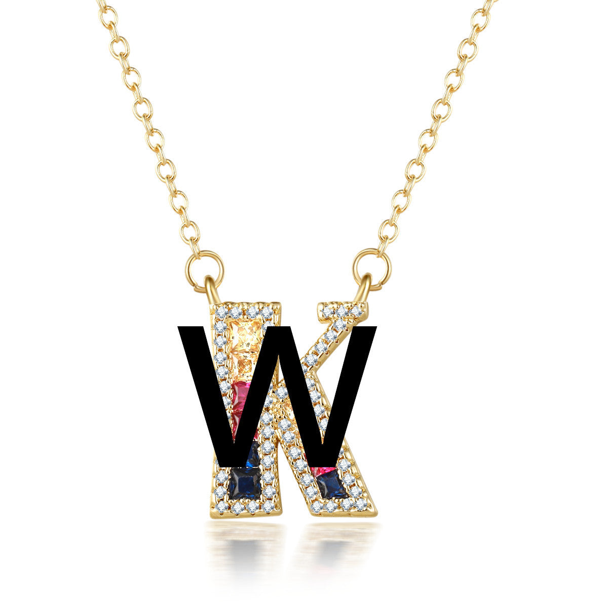 26 letters pendant necklace - FASHIONKULTUR