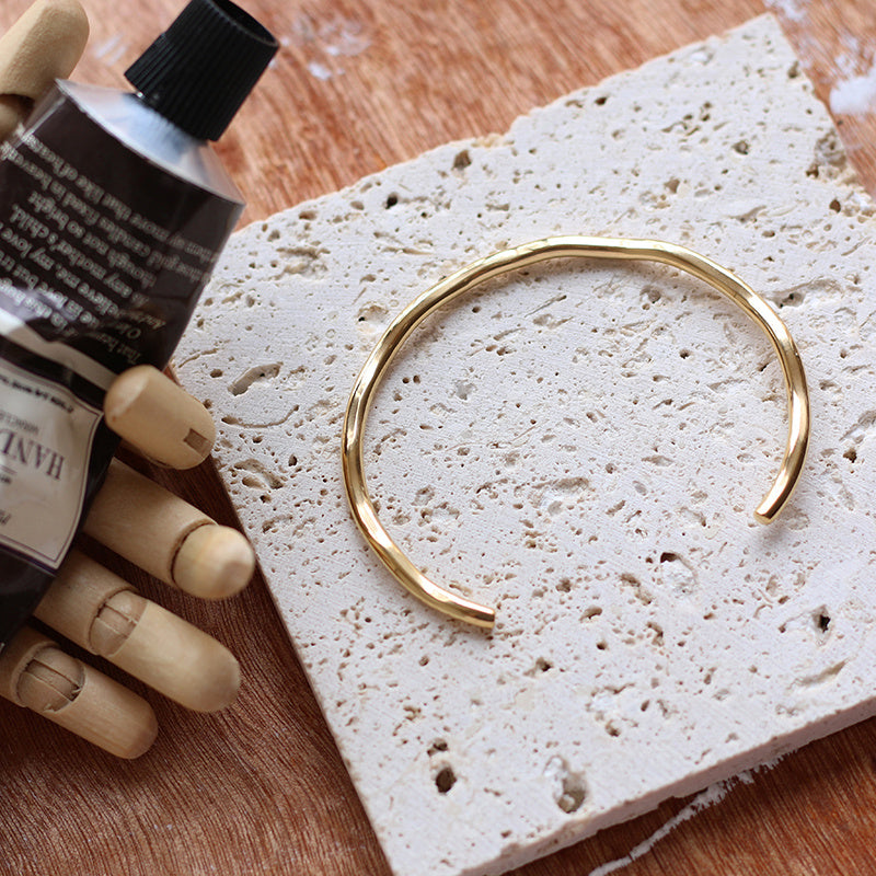Tree Pattern Wave Irregular Opening Bracelet - FASHIONKULTUR